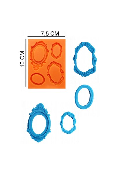 Butedo Çerçeve Silikon Şeker Hamuru, Sabun, Mum Kalıp