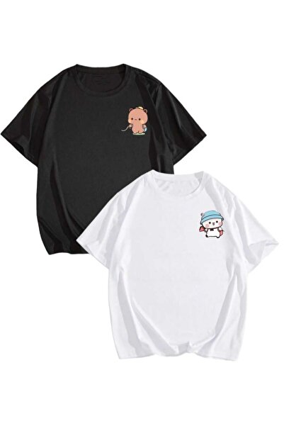 PERISENSE للجنسين النساء الرجال دودو بودو 1 مطبوعة عاشق زوجين مزيج كبير الحجم...