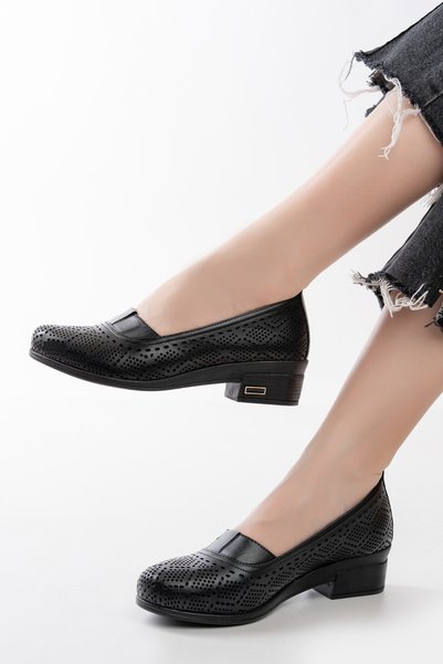Deri Expres Genuine Leather Women's Casual Shoes