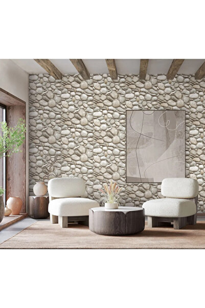 Adawall ROKA 23113-1 Modern Çakıl Taşları Desenli Duvar Kağıdı 16,5m2