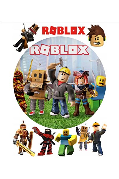 hediyehobihersey Roblox Şekerli Kağıda Baskı Yenilebilir Kağıt Pasta Baskısı