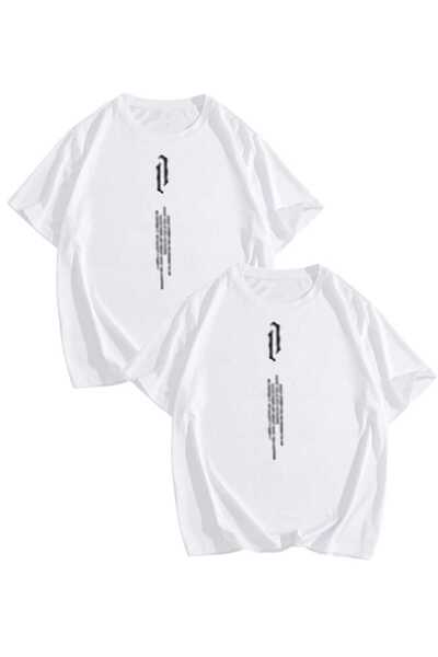 PERISENSE للجنسين النساء الرجال العمودي المطبوعة عاشق زوجين مزيج كبير الحجم ت...