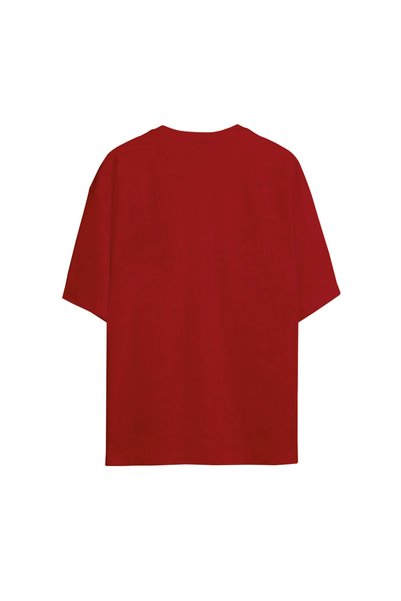 Adrift Kanye West Mbdtf Printed Red Oversize T-Shirt Unisex 100% Cotton Crew Neck T-Shirt