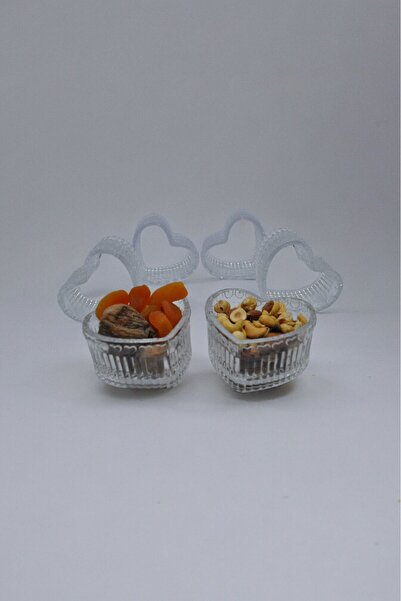Rayan YANPA TICARET RAYAN 6-PIECE HEARTED SUGAR BOWL DRYING SPECIAL PRESENTATION