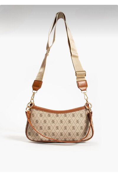 İAMBTŞY Geantă baghetă cu model și design elegant - cu curea încrucișată și c...