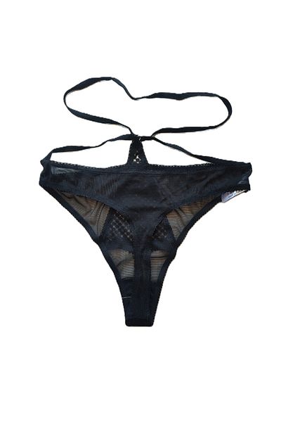 Vanilya Secret Women's Rope Detailed Transparent Luxury Fancy Thong