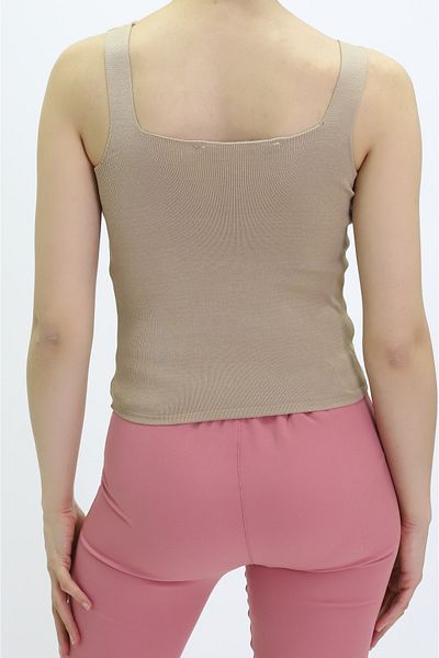 ÇILDIR ÖRME square collar knitwear athlete