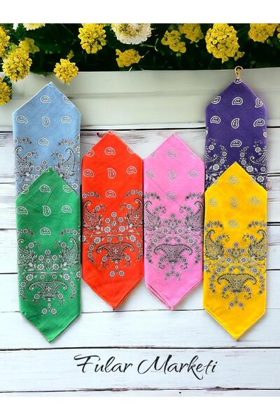 Fular Marketi ETHNIC BANDANA SET 6 Pieces