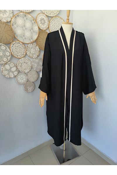 İlknuronur tasarımevi Shoulder Banded Design Abaya