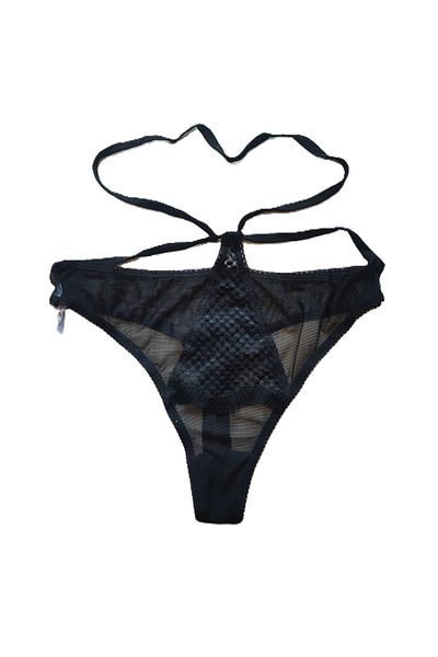 Vanilya Secret Women's Rope Detailed Transparent Luxury Fancy Thong
