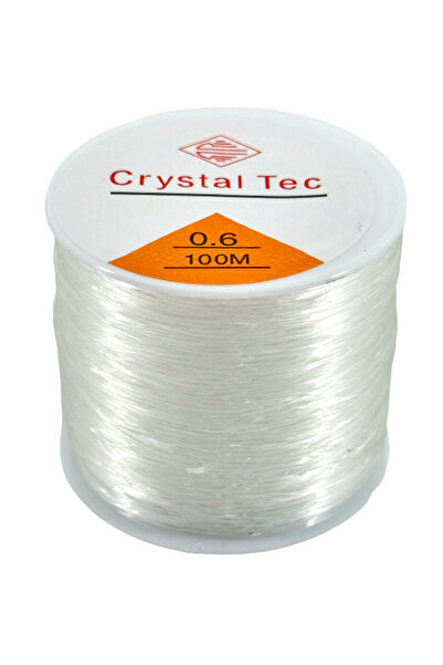 Selvi Konsept Beyaz Lastikli Esnek Misina İp 0.6 mm 100 Metre