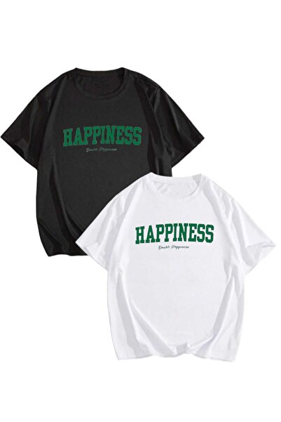 PERISENSE للجنسين النساء الرجال السعادة 1 مطبوعة عاشق زوجين مزيج كبير الحجم ت...