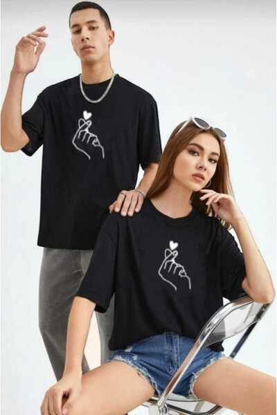 PERISENSE Set de tricouri oversize unisex pentru femei și bărbați, combinație...