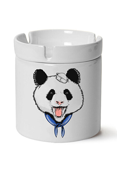 Çakilap Τασάκι αποτσέπευσης από πορσελάνη Panda με τύπωμα