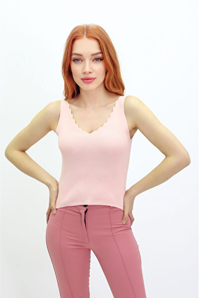 ÇILDIR ÖRME atlet cu gulerul scarii