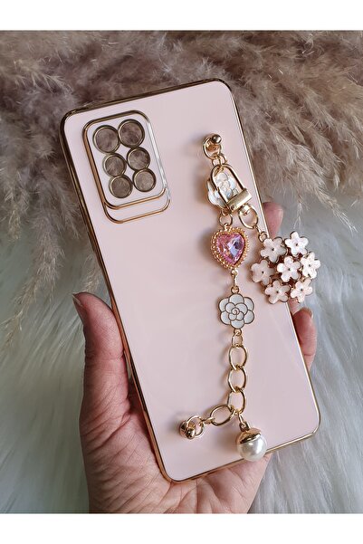 Aksesuarda Moda İNFİNİX NOTE 10 PRO UYUMLU ÇİÇEKLİ TAŞLI LAZER KESİM PARLAK KILIF