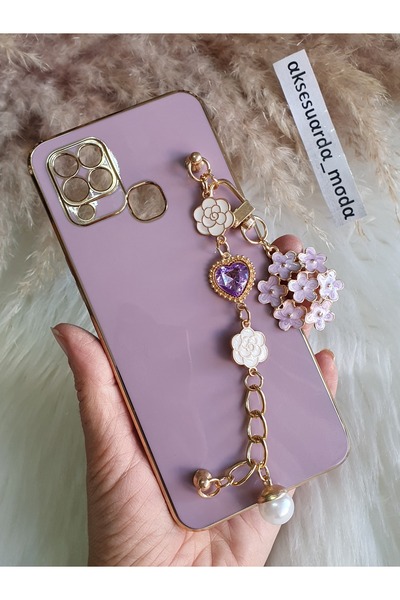 Aksesuarda Moda İNFİNİX HOT 10T UYUMLU ÇİÇEKLİ TAŞLI GOLD DETAYLI LAZER KESİM...