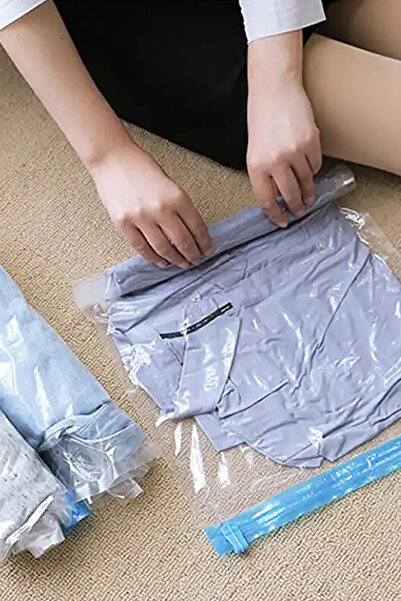 Genel Markalar Vakumlu Saklama 50x70 Hurç Set Yastık Ve Yorgan Hurcu Kıyafet Hurcu Large