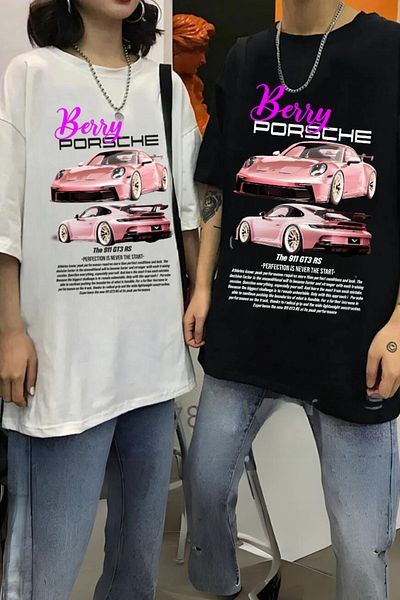 Touz Moda Μπλουζάκι Berry Porsche Retro Printed