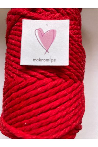 Makromİps MACROME 3 SPRINGED ROPE 250 gr(+-10) 3-3.5 mm DECORATION HOBBY BOHEM PACKAGE KNITTED ROPE BAG ROPE
