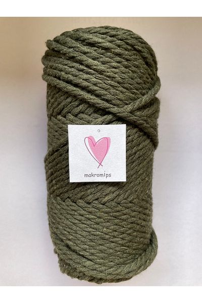Makromİps MACROME 3 SPRINGED ROPE 250 gr(+-10) 3-3.5 mm DECORATION HOBBY BOHEM PACKAGE KNITTED ROPE BAG ROPE