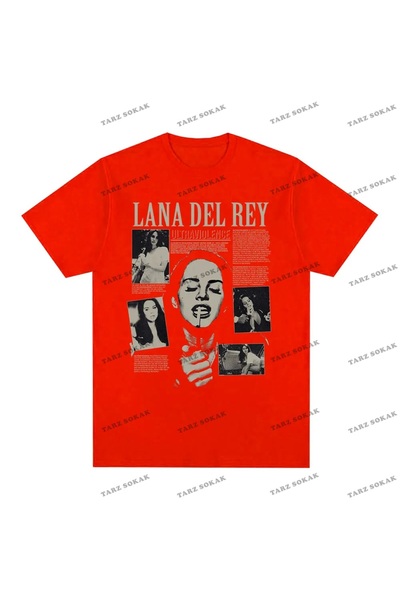 Tarzsokak تي شيرت لانا ديل ري للجنسين