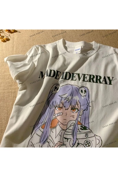 Adrift Y2K Unisex Harajuka Anime Retro Kawai Kuromi Tricou Kod Rertr Tarzsoka...
