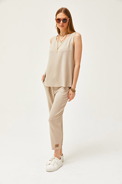 Olalook Dámský kamenný křišťálový oblek bez rukávů TKM-19000271