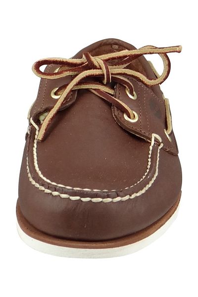 Timberland low_shoe Herren Schnürschuhe Bootschuhe C74035 Boat Dark Brown Braun