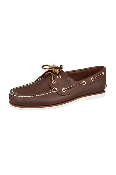 Timberland low_shoe Herren Schnürschuhe Bootschuhe C74035 Boat Dark Brown Braun
