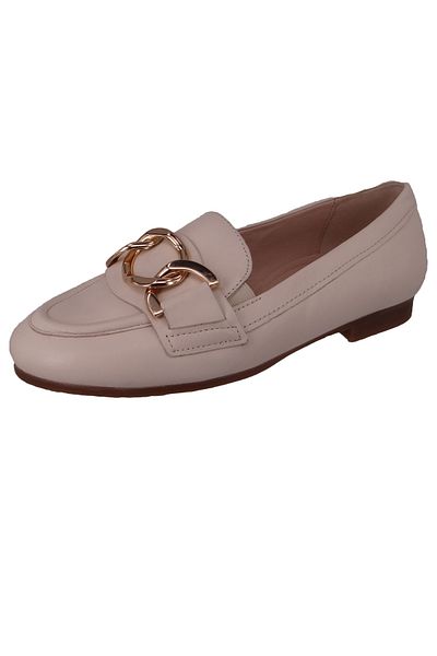 GABOR Damen Halbschuhe 22.434 Weiß 60 Neve Gold Leder