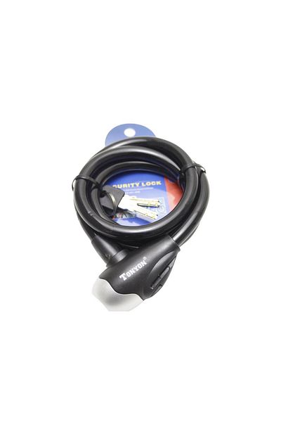 T.Concept Tonyon Durable - 120 Cm Strengthened Steel Rope Bicycle Lock with Key