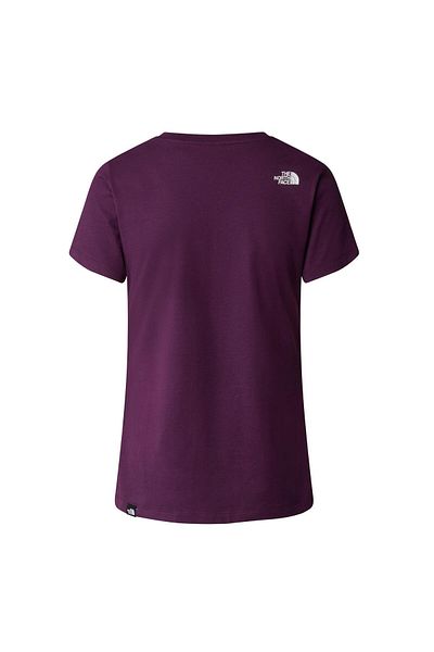 THE NORTH FACE W S/s Simple Dome Slim Tee Women's T-shirt Nf0a87nhv6v1 Black-purple-xs