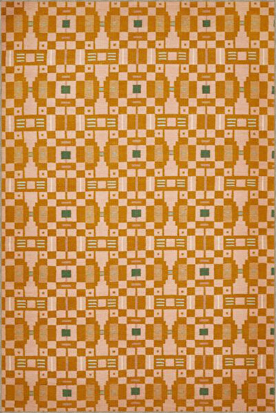 Rugs Modern Halı Honeycomb Geometric Patterned Woven Base Carpet in Yellow Sh...