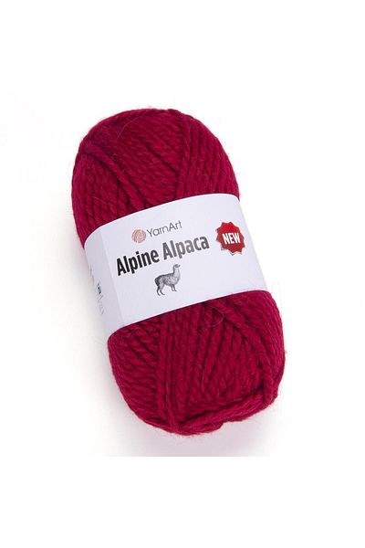 Yarnart ALPINE ALPACA NEW - HAND KNITTED STRING RED-1434