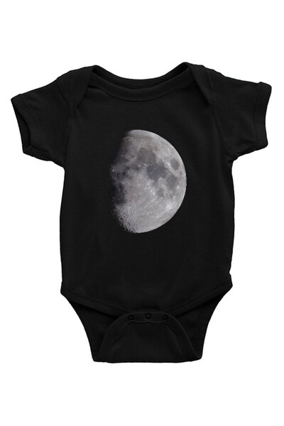 Darkhane Merkür Black Unisex Baby Bodysuit - Zıbın
