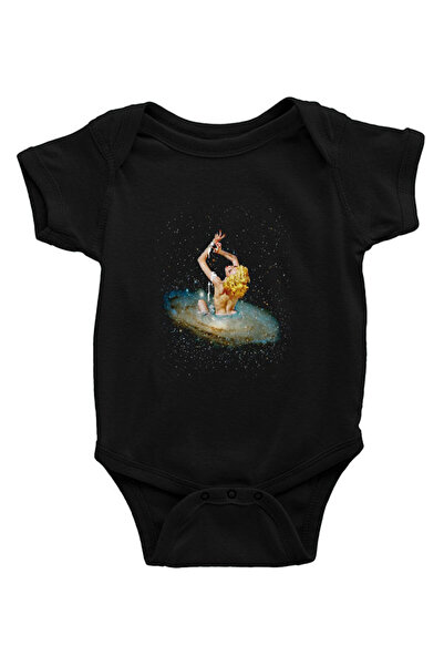 Darkhane Galakside Bath Black Unisex Baby Bodysuit - Zıbın