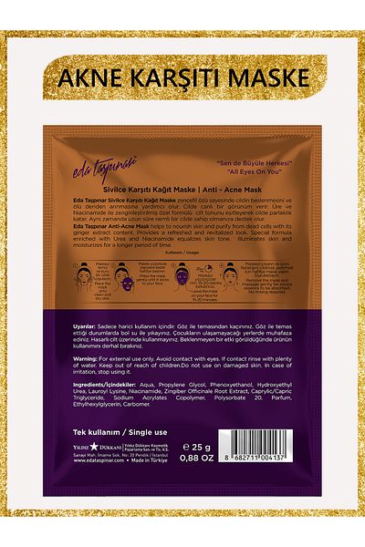 Eda Taşpınar Anti-Acne Mask (EGY0015)