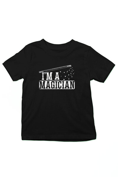 Darkhane Black Unisex Kids T-Shirt - Magician T-Shirt