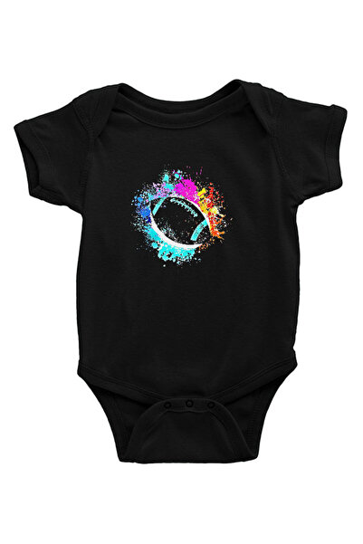 Darkhane American Football - American Football Black Unisex Baby Bodysuit - Z...