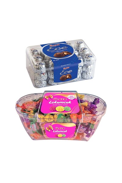 Ülker 458 Gr Ece Treat + 600 Gr Turkish Delight - Gift Set of 2