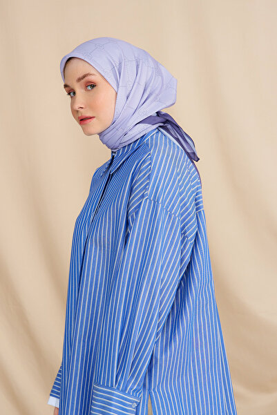 Modakaşmir Eșarfă din bumbac Mk Baklava Violet