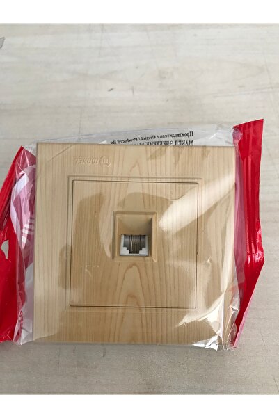 MAKEL KAREA NATUREL ÇAM NÜMERİS TELEFON PRİZ