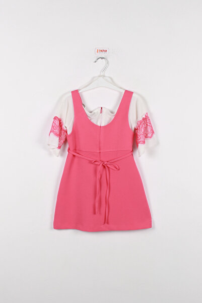 incity Girl's Two Piece 3/4 Lace Sleeve Dress