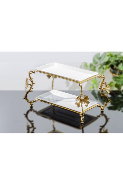 BULUTHOMEAKSESUAR BUTTERFLY 2 PLY PORCELAIN PRESENTATION 34X14 CM