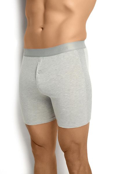 Jiber Ανδρικό γκρι βαμβακερό Lycra Boxer 125