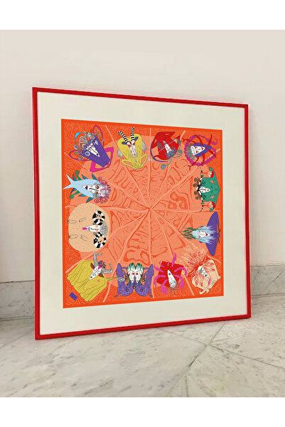 Quff Zodiac Horoscope Astroloji Temalı Modern Duvar Dekoru Fine Art Baskı Bur...