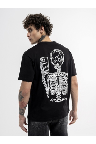 Loft Ανδρικό μπλουζάκι Loose Fit με μανίκια 5370