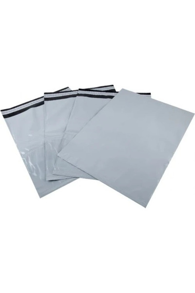 Packmore Kargo Poşeti 22x30 5 Cm 100 Adet Cepli 40 Mikron Baskısız Gri Ekonomik