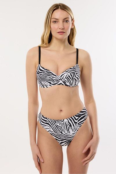 AYYILDIZ 40218 Set de bikini de recuperare cu model zebră